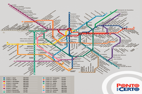 Mapa com a rede dos sonhos do Metrô e da CPTM volta a ser compartilhado nas redes