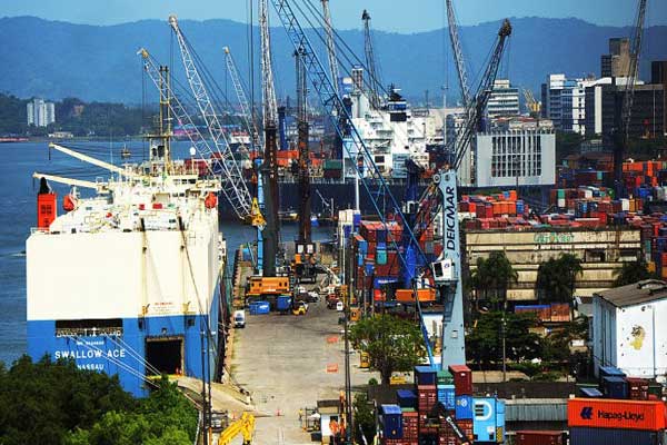 Participação do Porto de Santos sobe para 30,8% na balança comercial brasileira