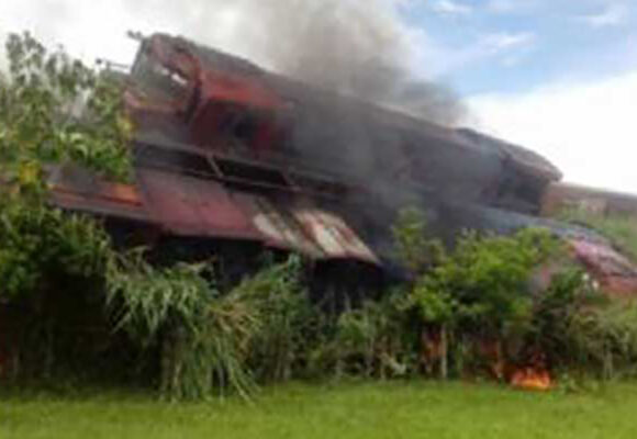 Maquinista e auxiliar sofrem acidente com locomotiva da ALL em Valparaíso-SP