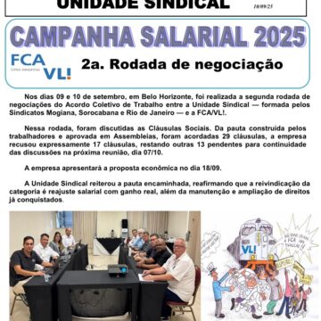 Segunda rodada de negociações do Acordo Coletivo reforça compromisso com direitos dos trabalhadores