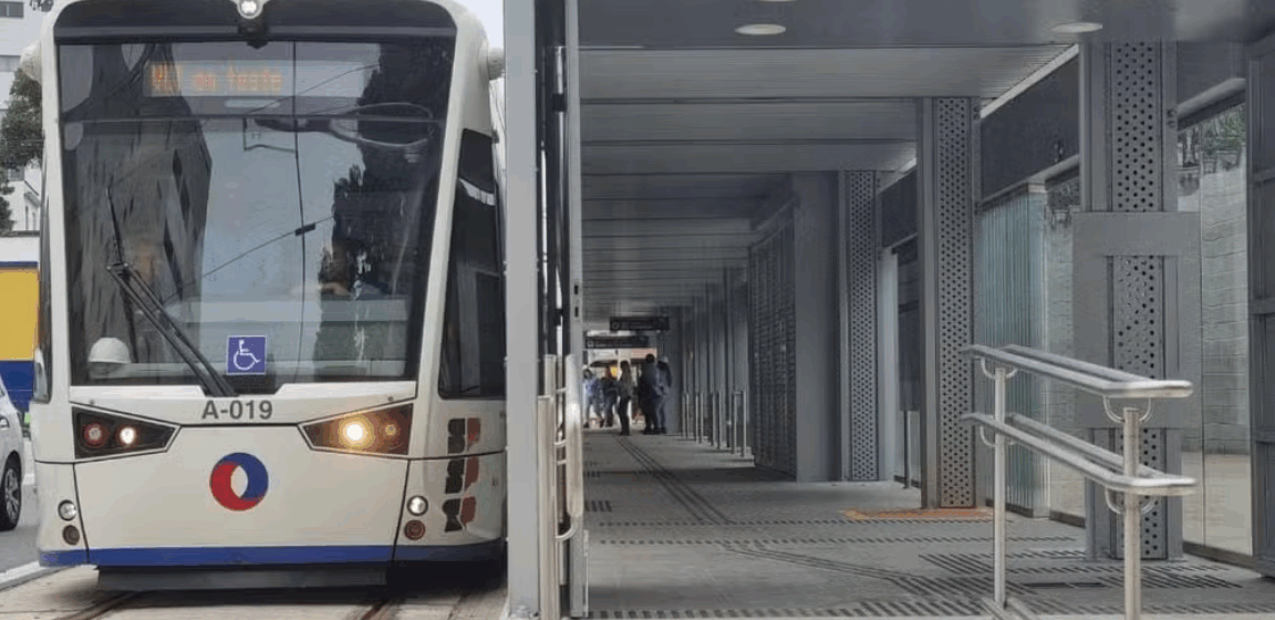 Novo trecho do VLT começa a funcionar em Santos, SP