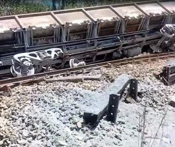 VLI informa desobstrução da linha férrea após descarrilamento em Perdões