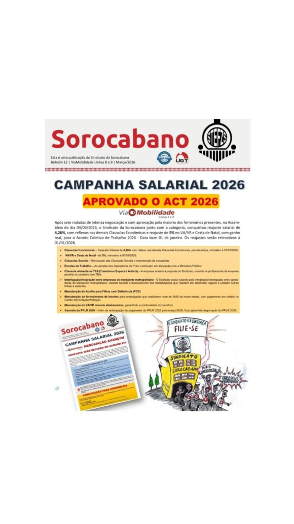 ACT 2026 – APROVADO PELA CATEGORIA