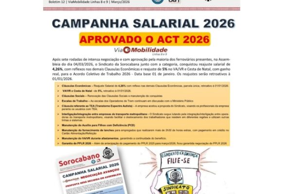 ACT 2026 – APROVADO PELA CATEGORIA
