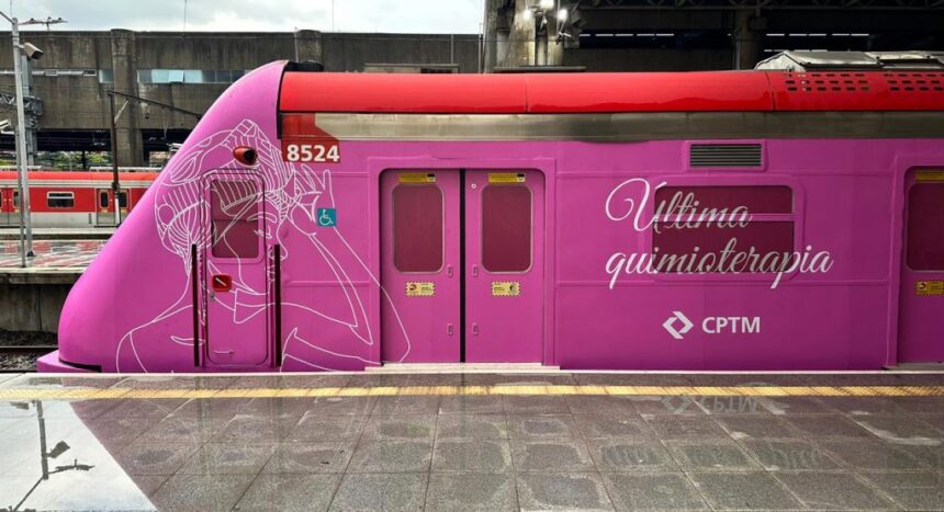 CPTM lança ‘Trem da Esperança’ com viagem simbólica de pacientes oncológicos e instala ‘Sino da Superação’ na Estação Brás
