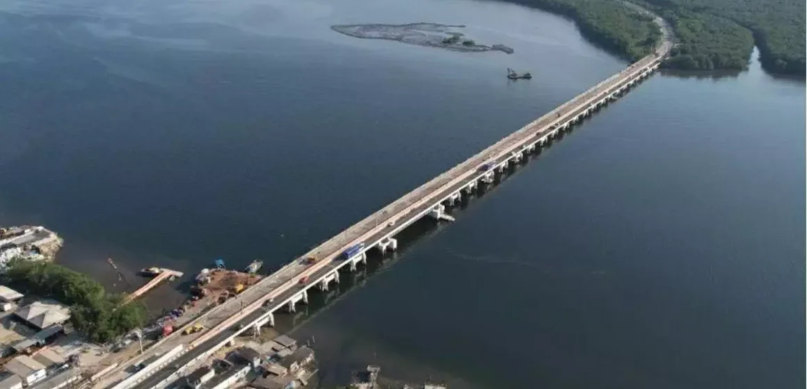 image (3) Obras para expansão do VLT em São Vicente chegam a 75% de conclusão na Ponte dos Barreiros