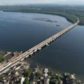 Obras para expansão do VLT em São Vicente chegam a 75% de conclusão na Ponte dos Barreiros