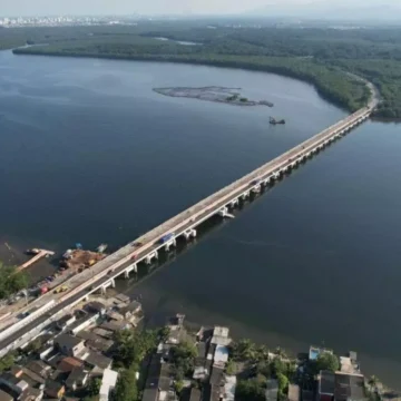 image (3) Obras para expansão do VLT em São Vicente chegam a 75% de conclusão na Ponte dos Barreiros